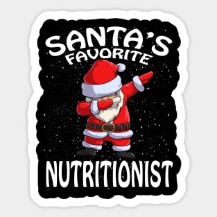 Santas Favorite Nutritionist Christmas Sticker